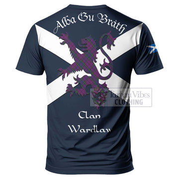 Wardlaw Tartan Lion Rampant T-Shirt Proudly Display Your Heritage with Alba Gu Brath and Clan Name