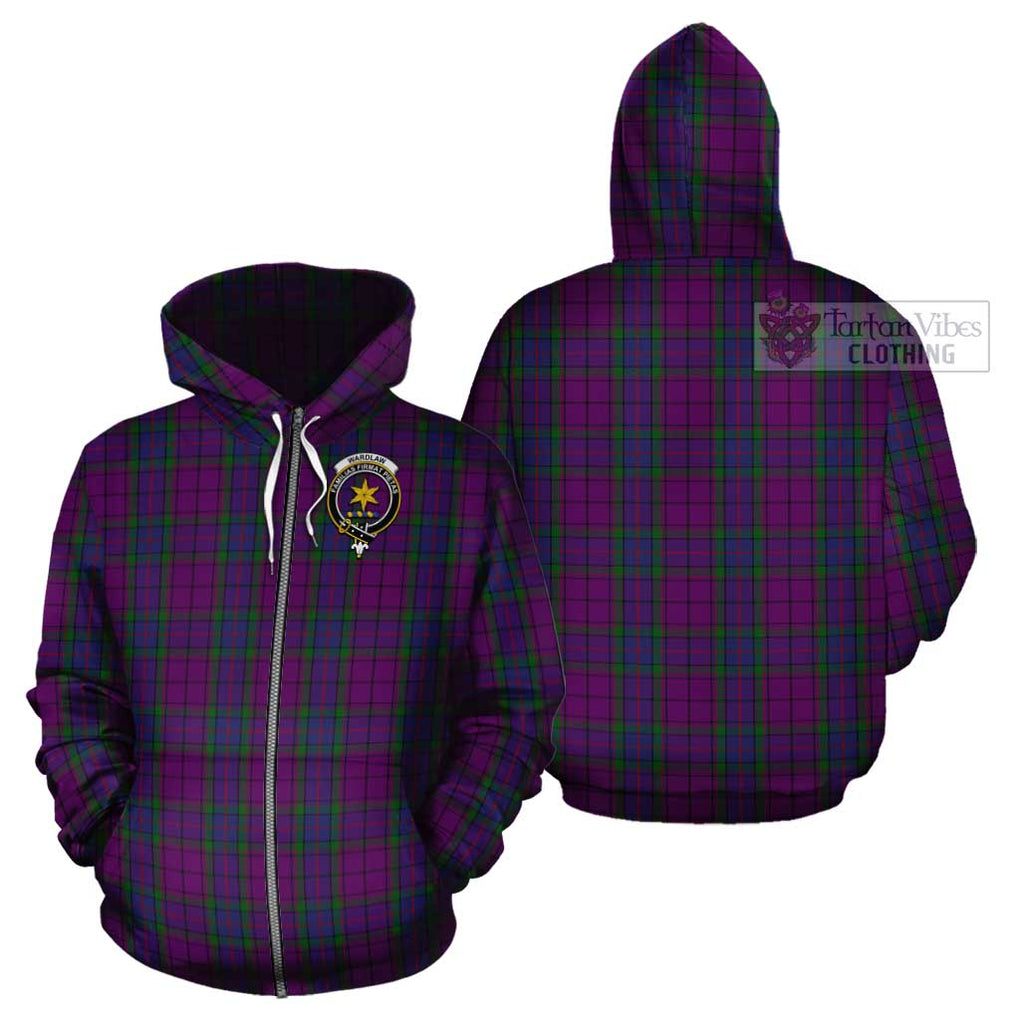 Wardlaw Tartan Cotton Hoodie with Family Crest Zip Hoodie - Tartan Vibes Clothing