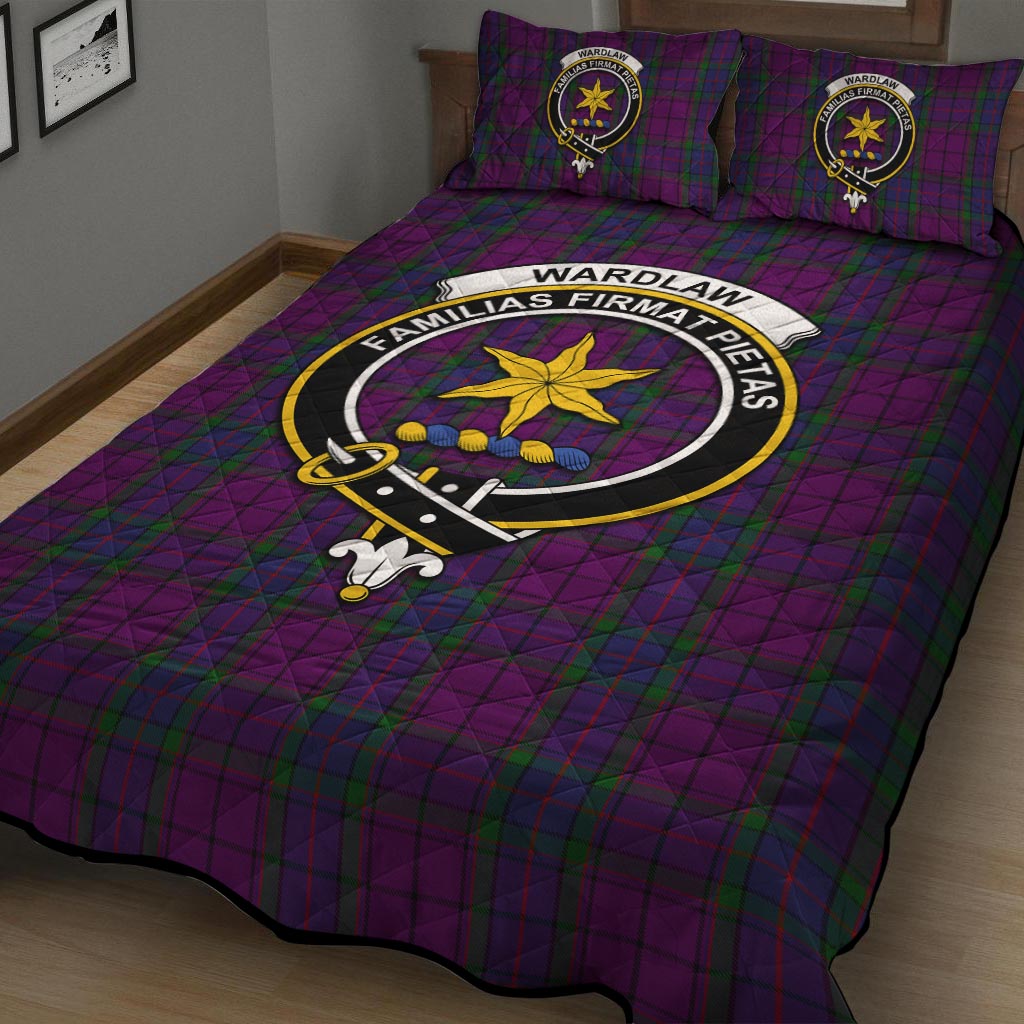 Wardlaw Tartan Quilt Bed Set with Family Crest