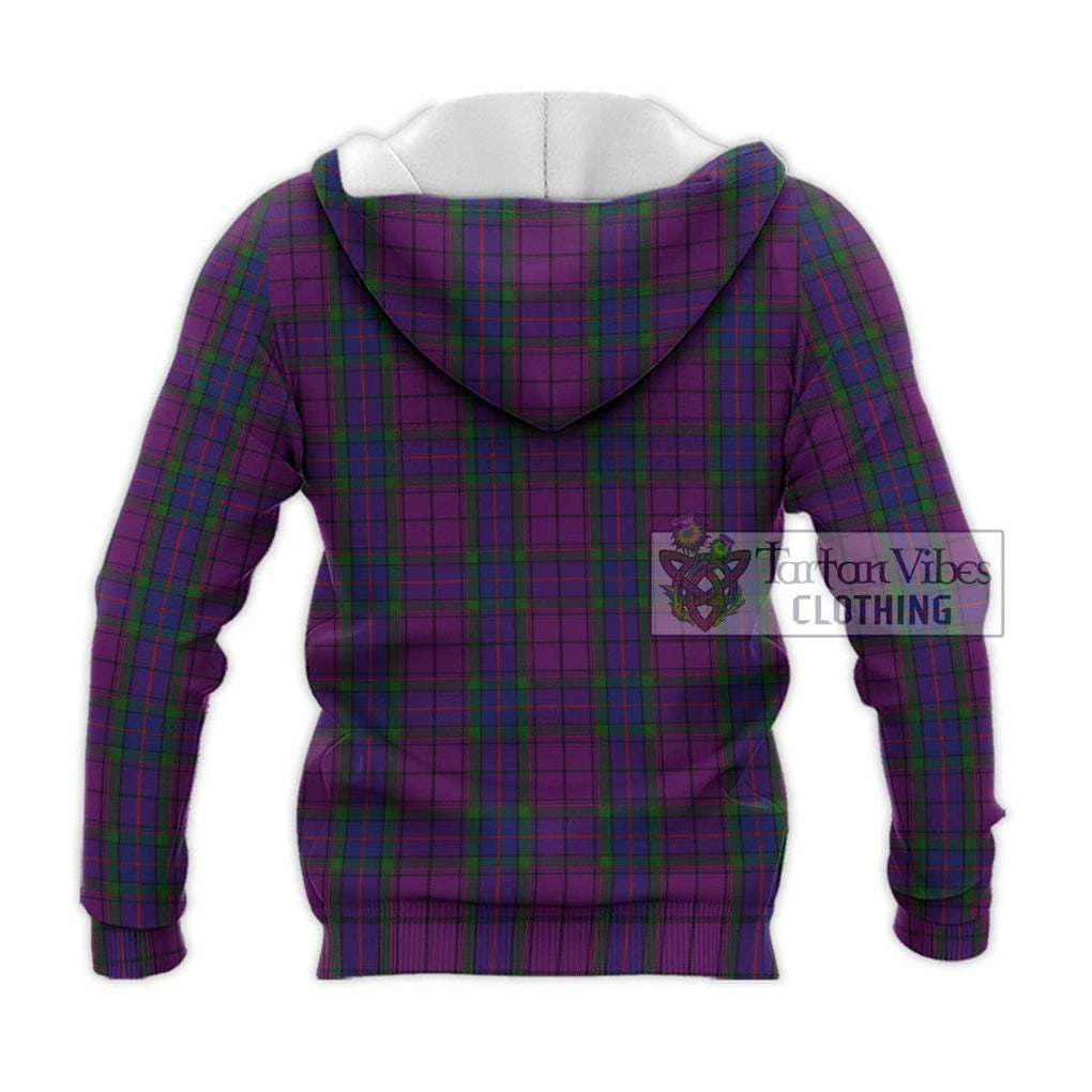 Wardlaw Tartan Knitted Hoodie with Family Crest DNA In Me Style - Tartanvibesclothing Shop