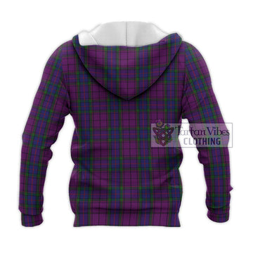 Wardlaw Tartan Knitted Hoodie with Family Crest DNA In Me Style