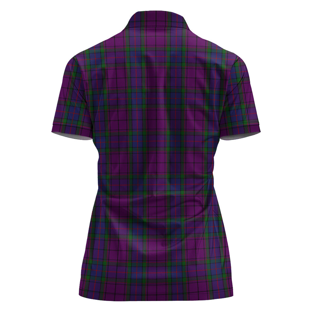 Wardlaw Tartan Polo Shirt with Family Crest For Women - Tartan Vibes Clothing