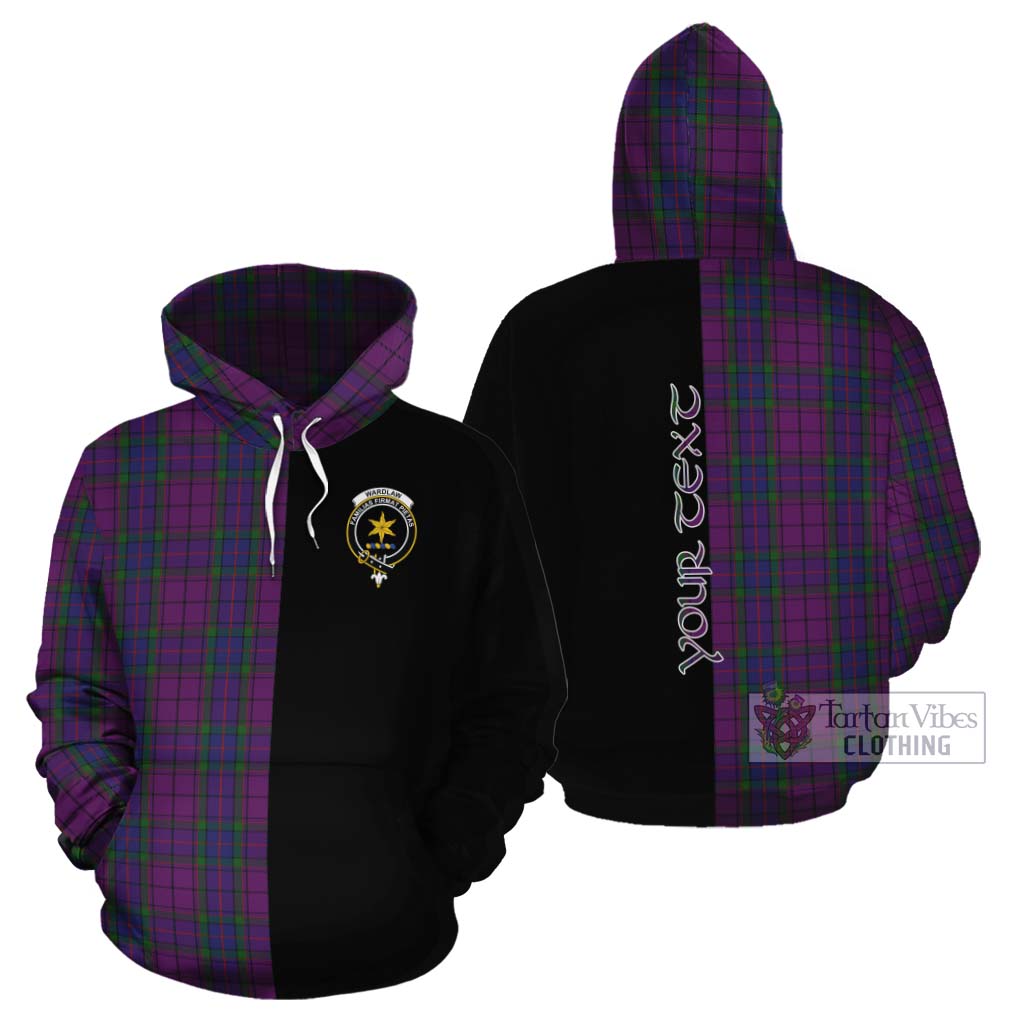 Tartan Vibes Clothing Wardlaw Tartan Cotton Hoodie with Family Crest and Half Of Me Style