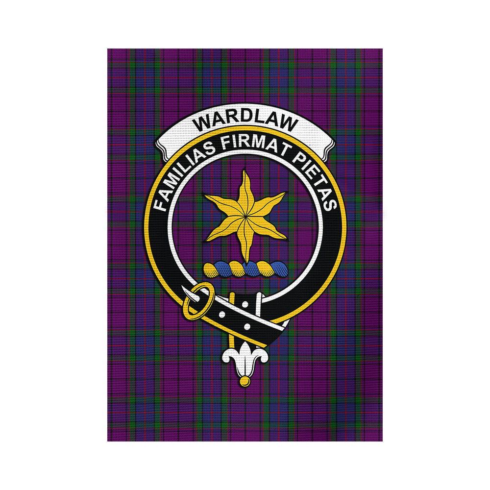wardlaw-tartan-flag-with-family-crest
