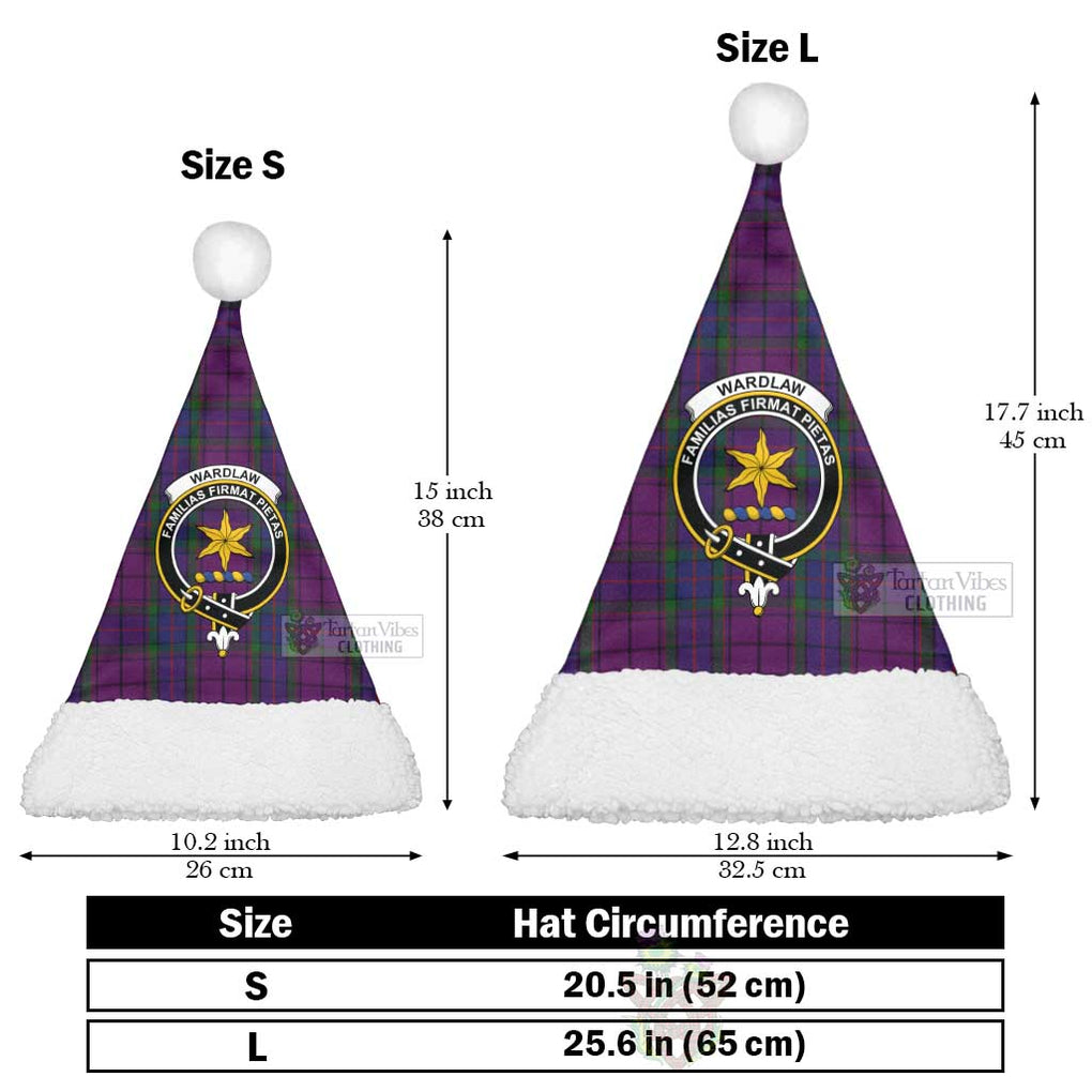 Tartan Vibes Clothing Wardlaw Tartan Christmas Santa Hats with Family Crest