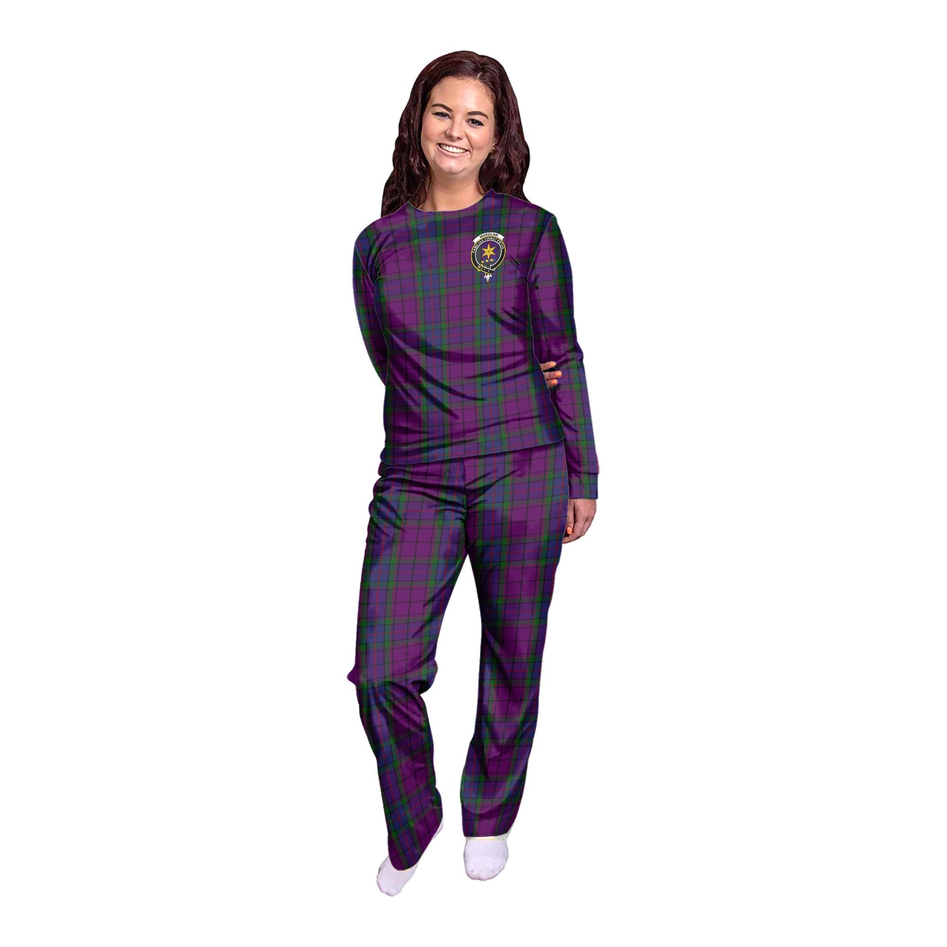 Wardlaw Tartan Pajamas Family Set with Family Crest - Tartanvibesclothing