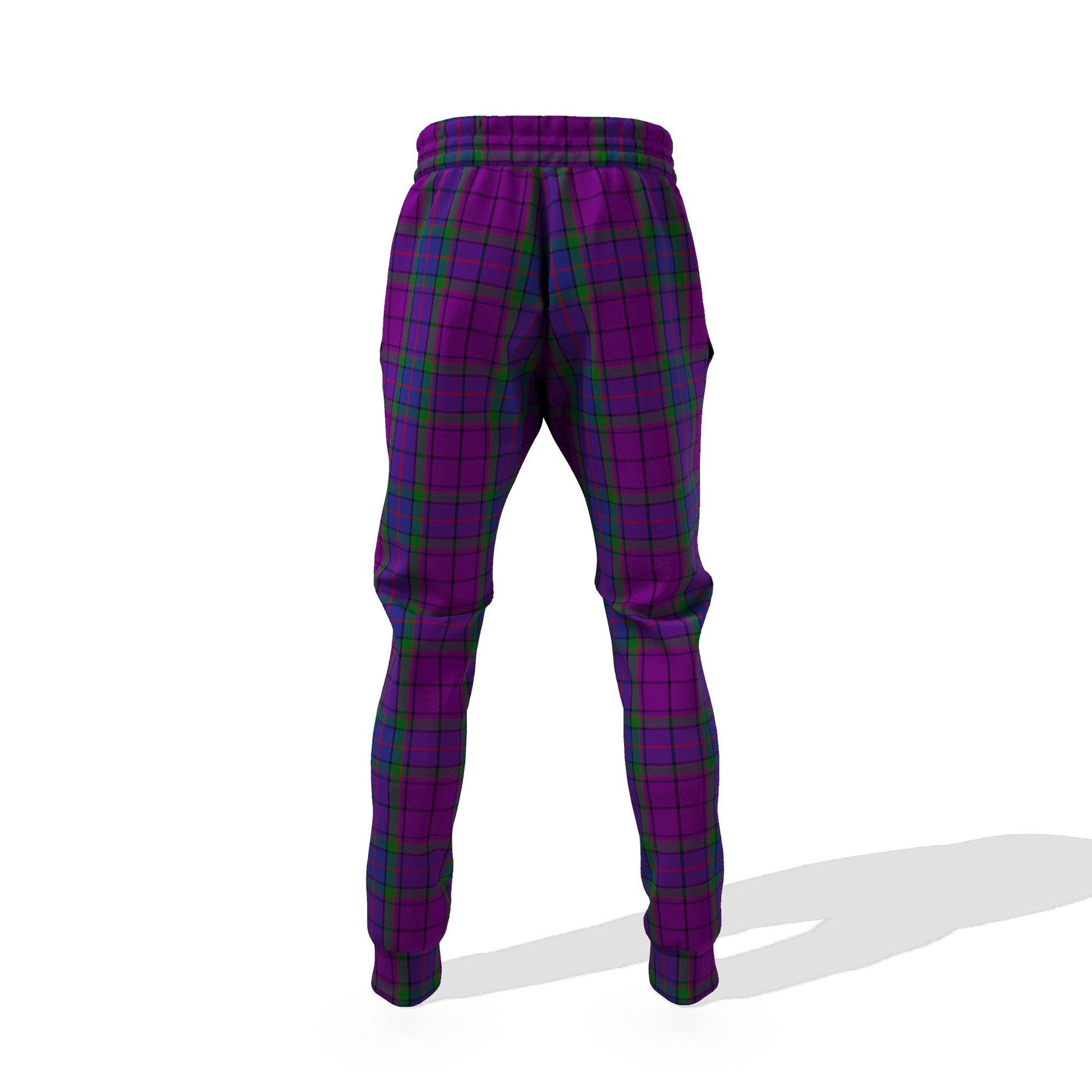 Wardlaw Tartan Joggers Pants with Family Crest - Tartanvibesclothing Shop