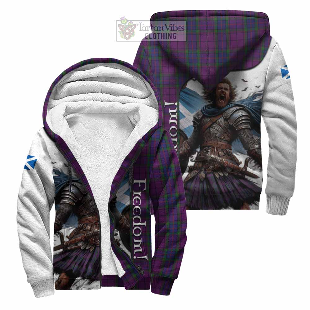 Tartan Vibes Clothing Wardlaw Crest Tartan Sherpa Hoodie Inspired by the Freedom of Scottish Warrior