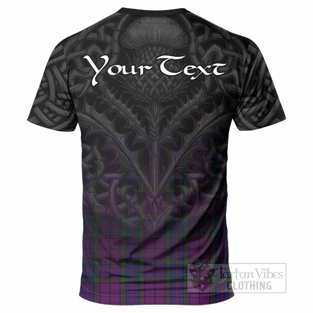 Tartan Vibes Clothing Wardlaw Tartan T-Shirt with Family Crest Celtic Thistle Vibes