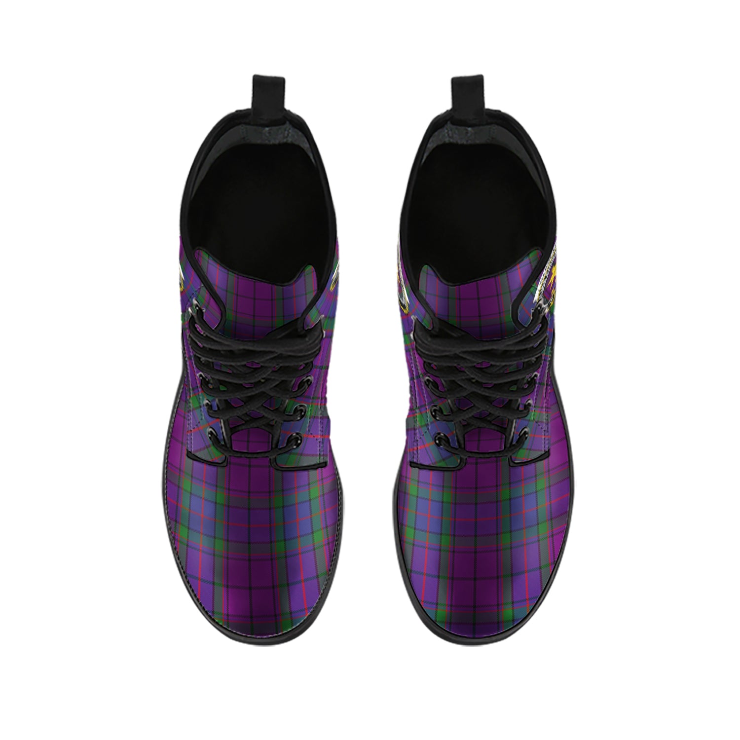 wardlaw-tartan-leather-boots-with-family-crest