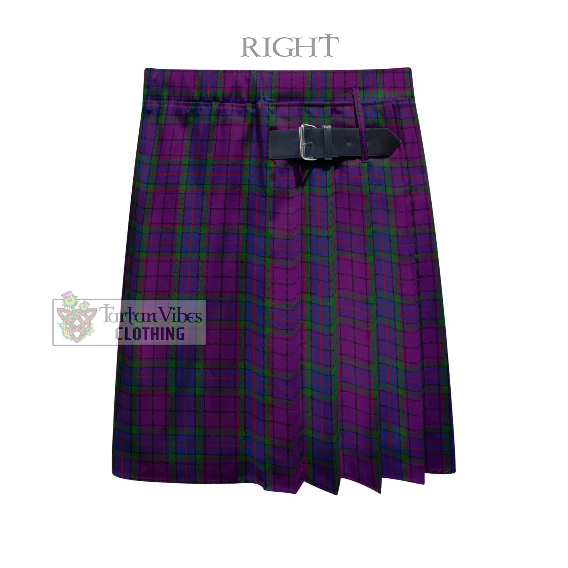 Tartan Vibes Clothing Wardlaw Tartan Men's Pleated Skirt - Fashion Casual Retro Scottish Style