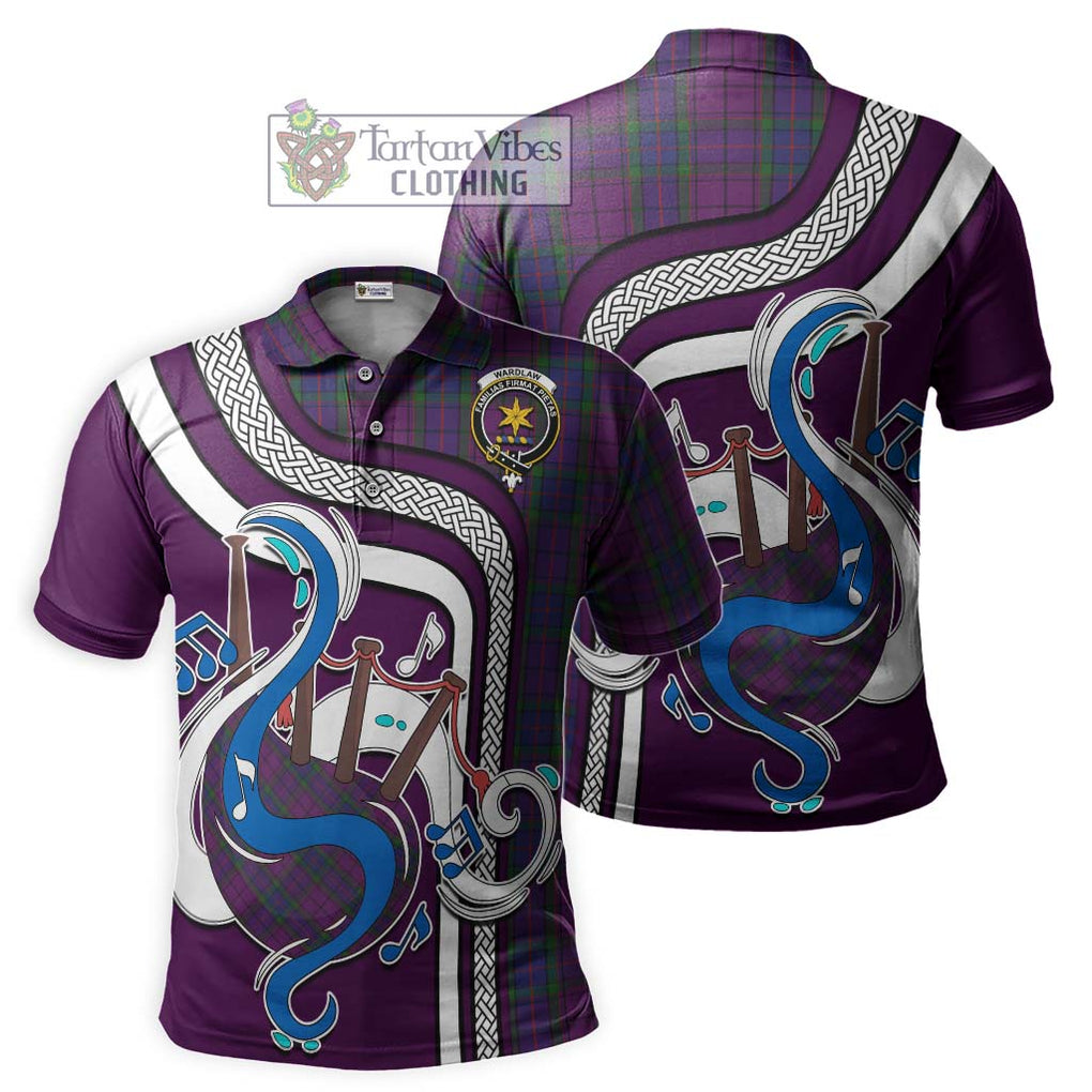 Tartan Vibes Clothing Wardlaw Tartan Polo Shirt with Epic Bagpipe Style