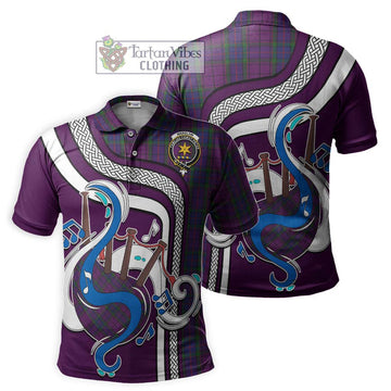 Wardlaw Tartan Polo Shirt with Epic Bagpipe Style