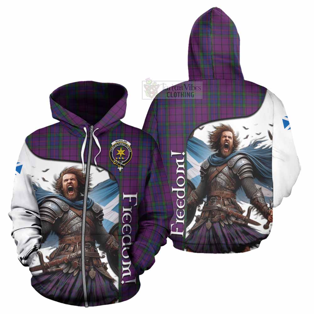 Tartan Vibes Clothing Wardlaw Crest Tartan Hoodie Inspired by the Freedom of Scottish Warrior