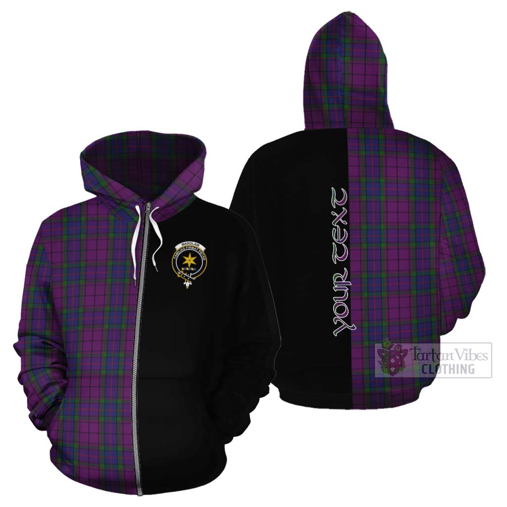 Tartan Vibes Clothing Wardlaw Tartan Cotton Hoodie with Family Crest and Half Of Me Style