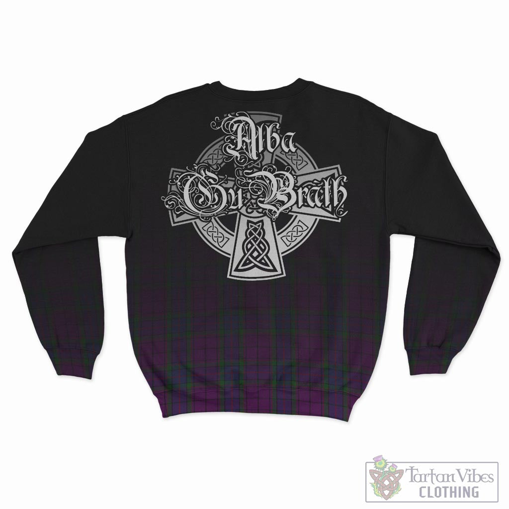 Tartan Vibes Clothing Wardlaw Tartan Sweatshirt Featuring Alba Gu Brath Family Crest Celtic Inspired