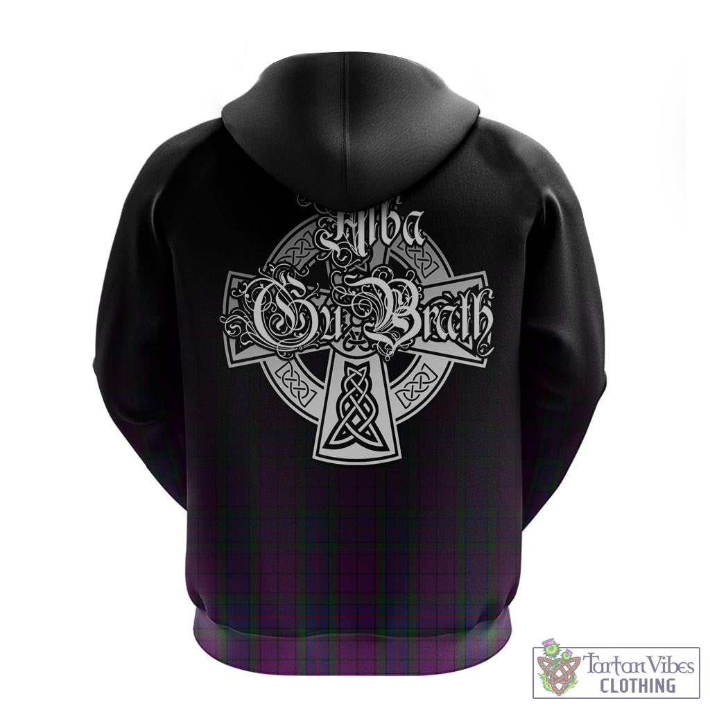Tartan Vibes Clothing Wardlaw Tartan Hoodie Featuring Alba Gu Brath Family Crest Celtic Inspired