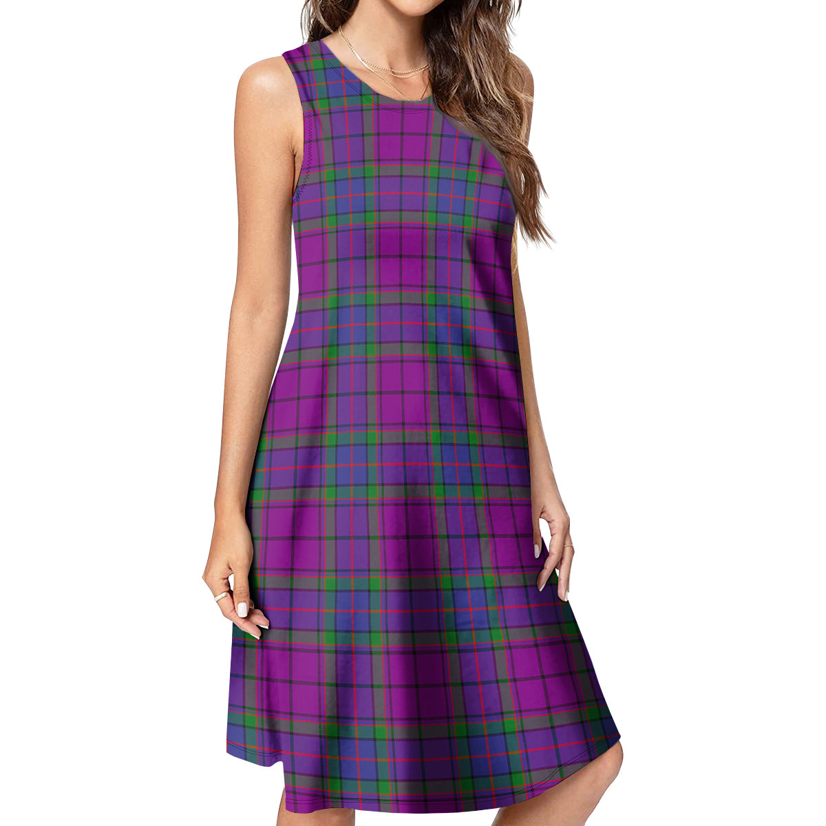 Wardlaw Modern Tartan Womens Casual Dresses - Tartanvibesclothing