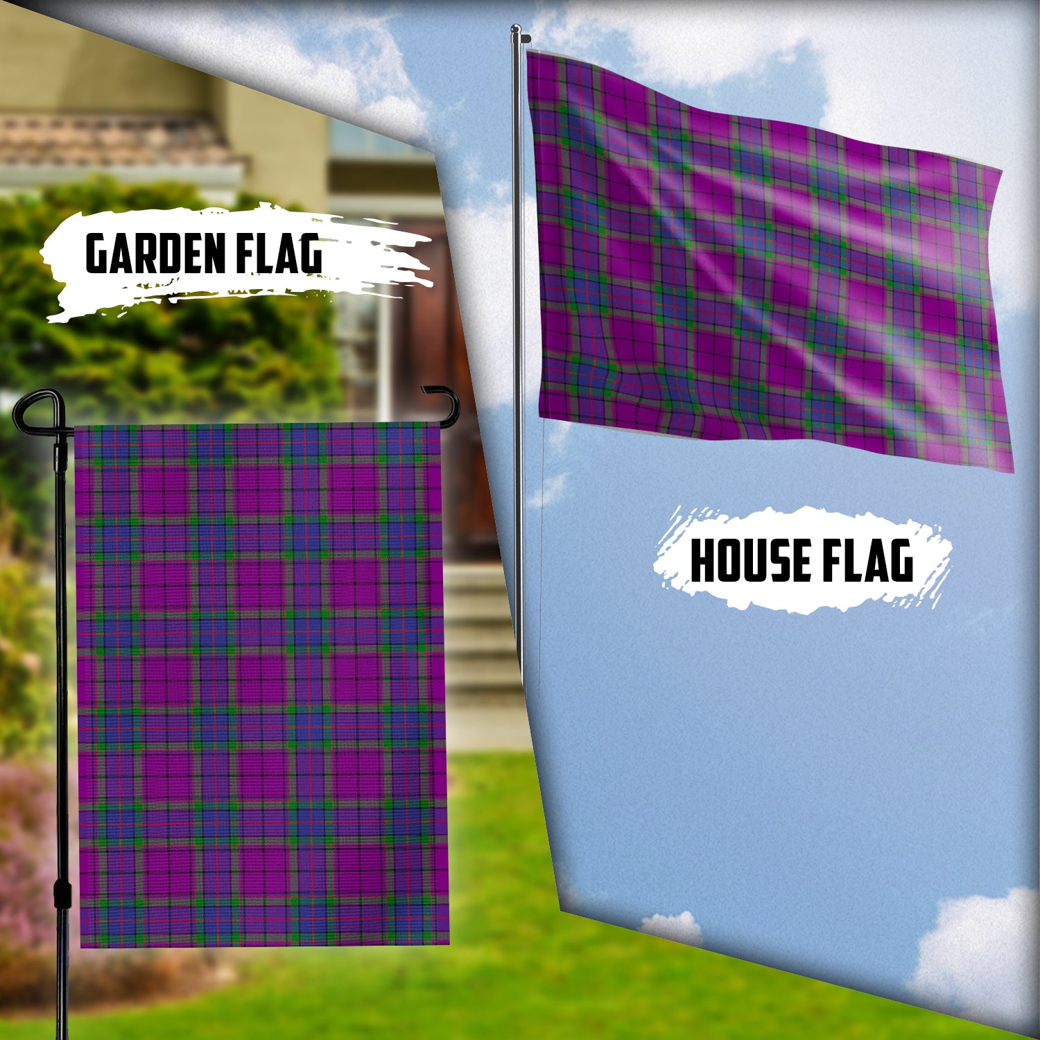 Wardlaw Modern Tartan Flag Garden Flag (Vertical) - Tartan Vibes Clothing