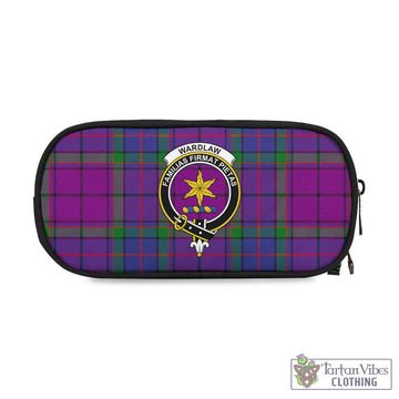 Wardlaw Modern Tartan Pen and Pencil Case with Family Crest