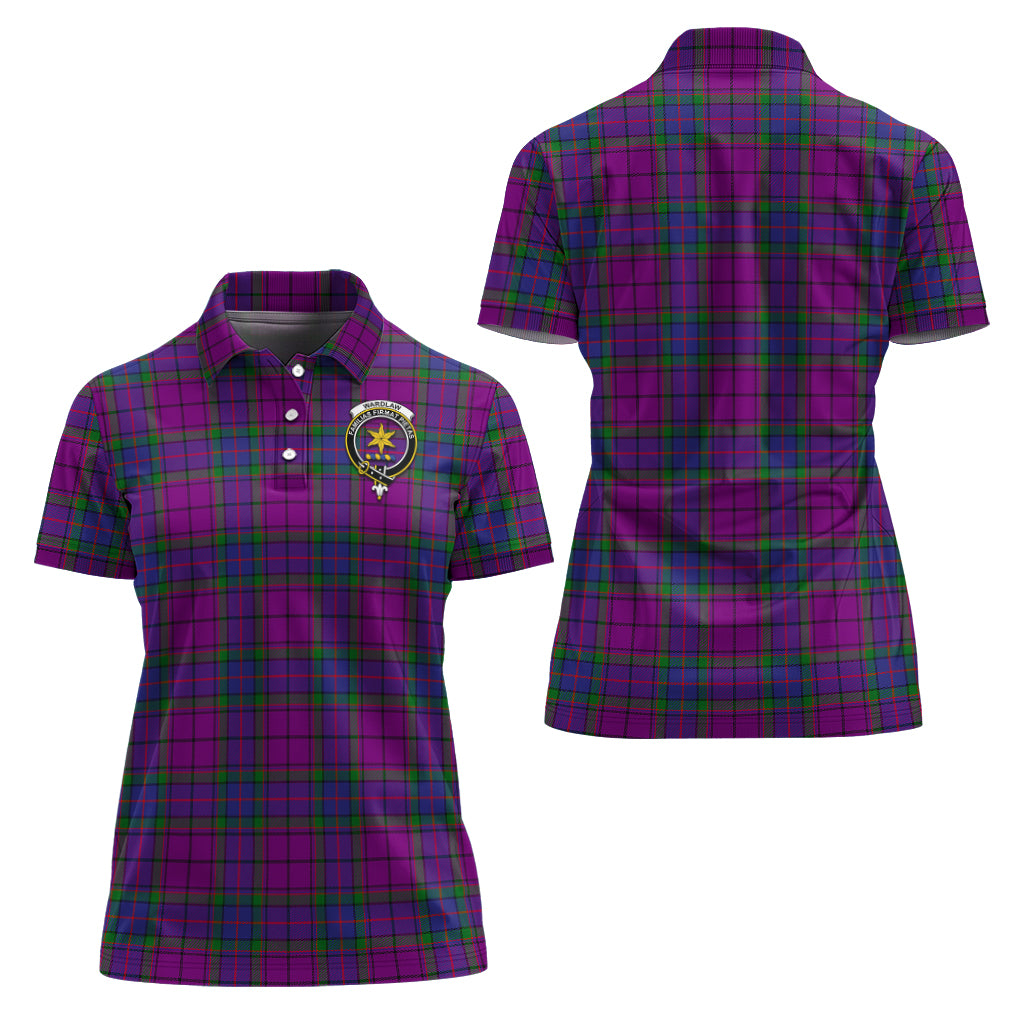 Wardlaw Modern Tartan Polo Shirt with Family Crest For Women Women - Tartan Vibes Clothing