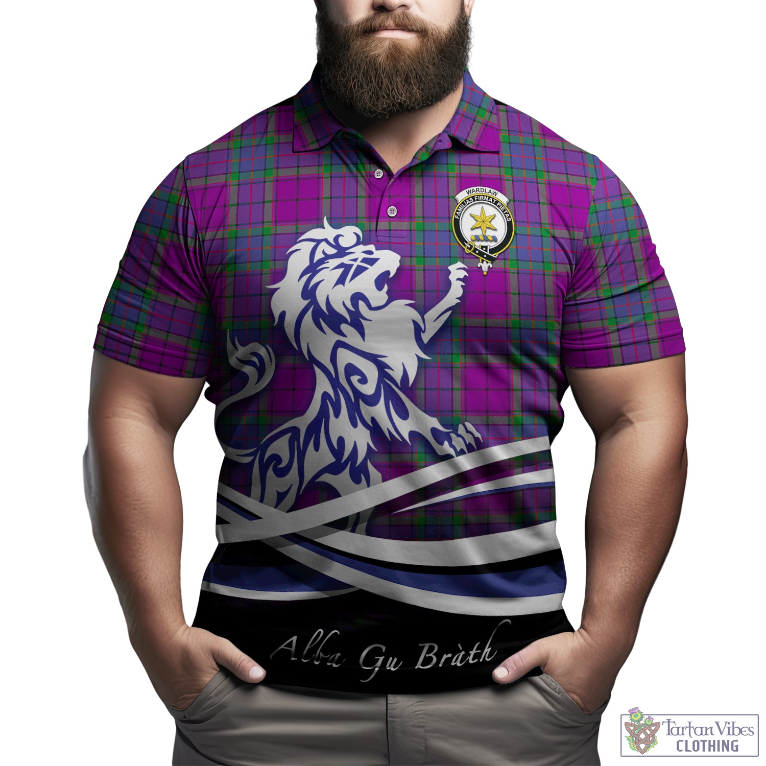 wardlaw-modern-tartan-polo-shirt-with-alba-gu-brath-regal-lion-emblem