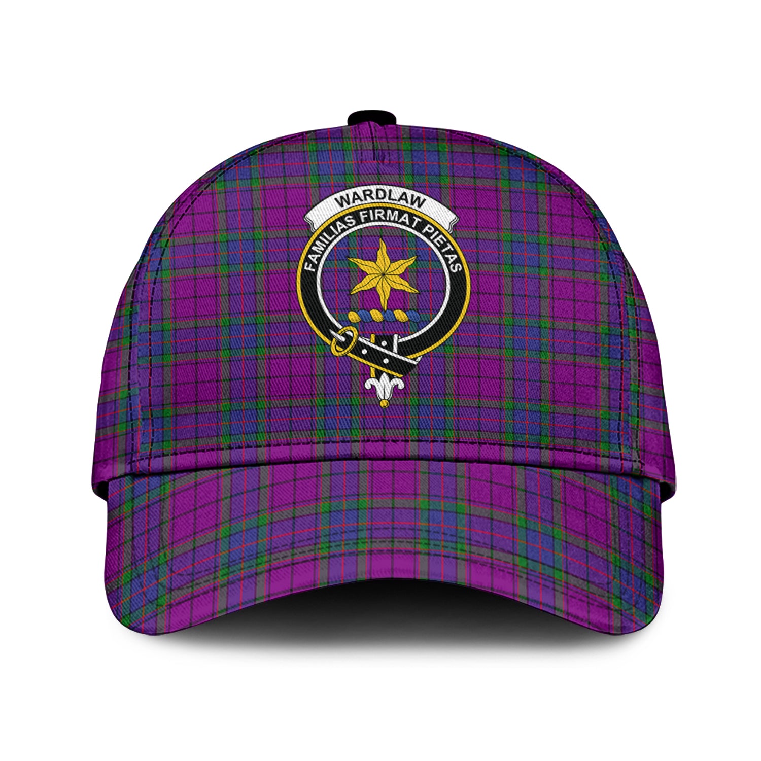 Wardlaw Modern Tartan Classic Cap with Family Crest Classic Cap Universal Fit - Tartan Vibes Clothing