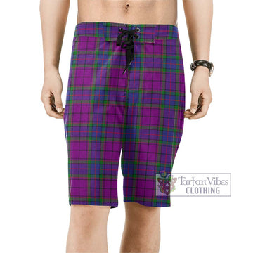 Wardlaw Modern Tartan Men's Board Shorts