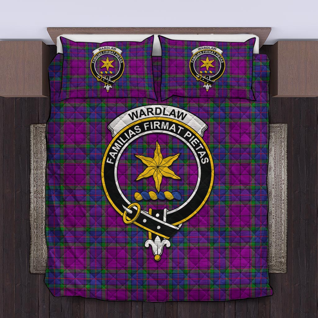 Wardlaw Modern Tartan Quilt Bed Set with Family Crest Twin - Tartan Vibes Clothing