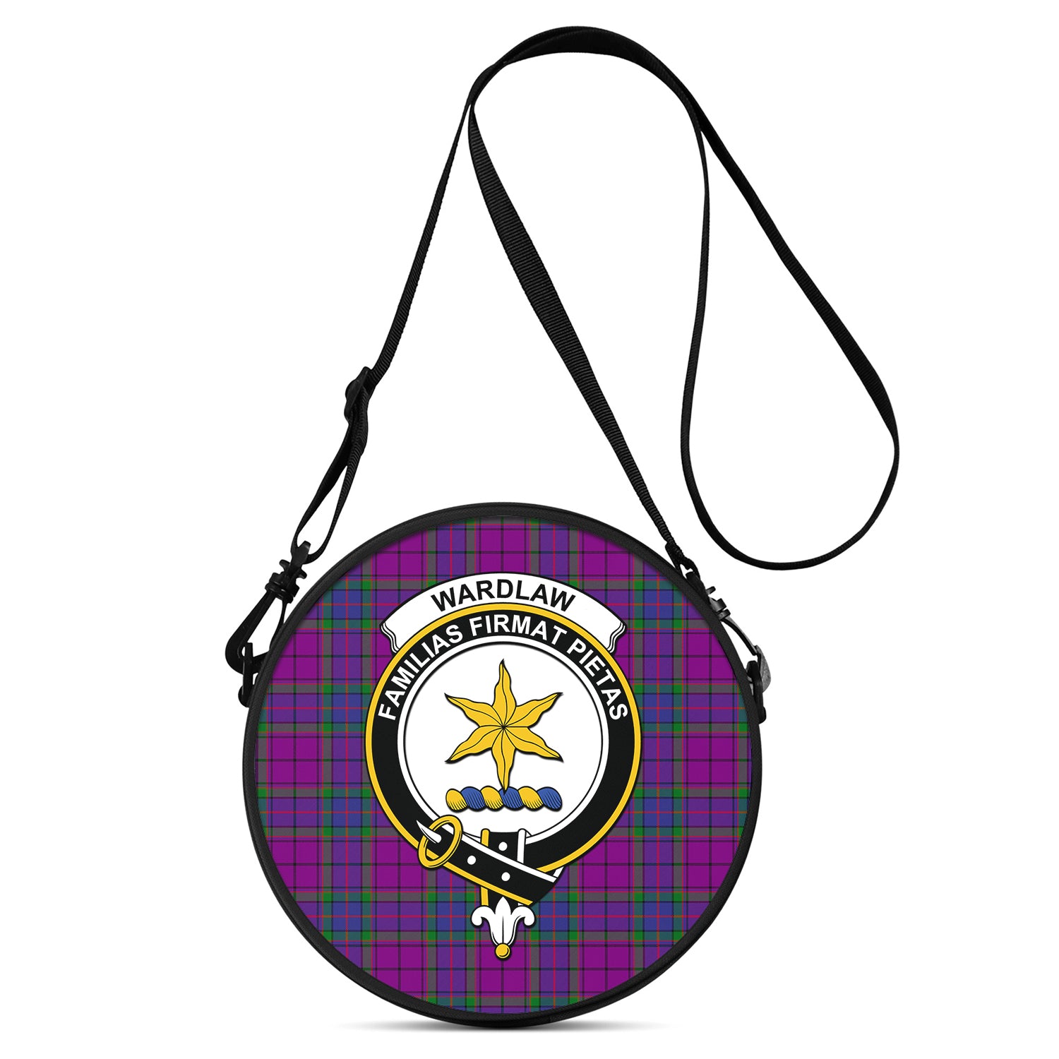 wardlaw-modern-tartan-round-satchel-bags-with-family-crest