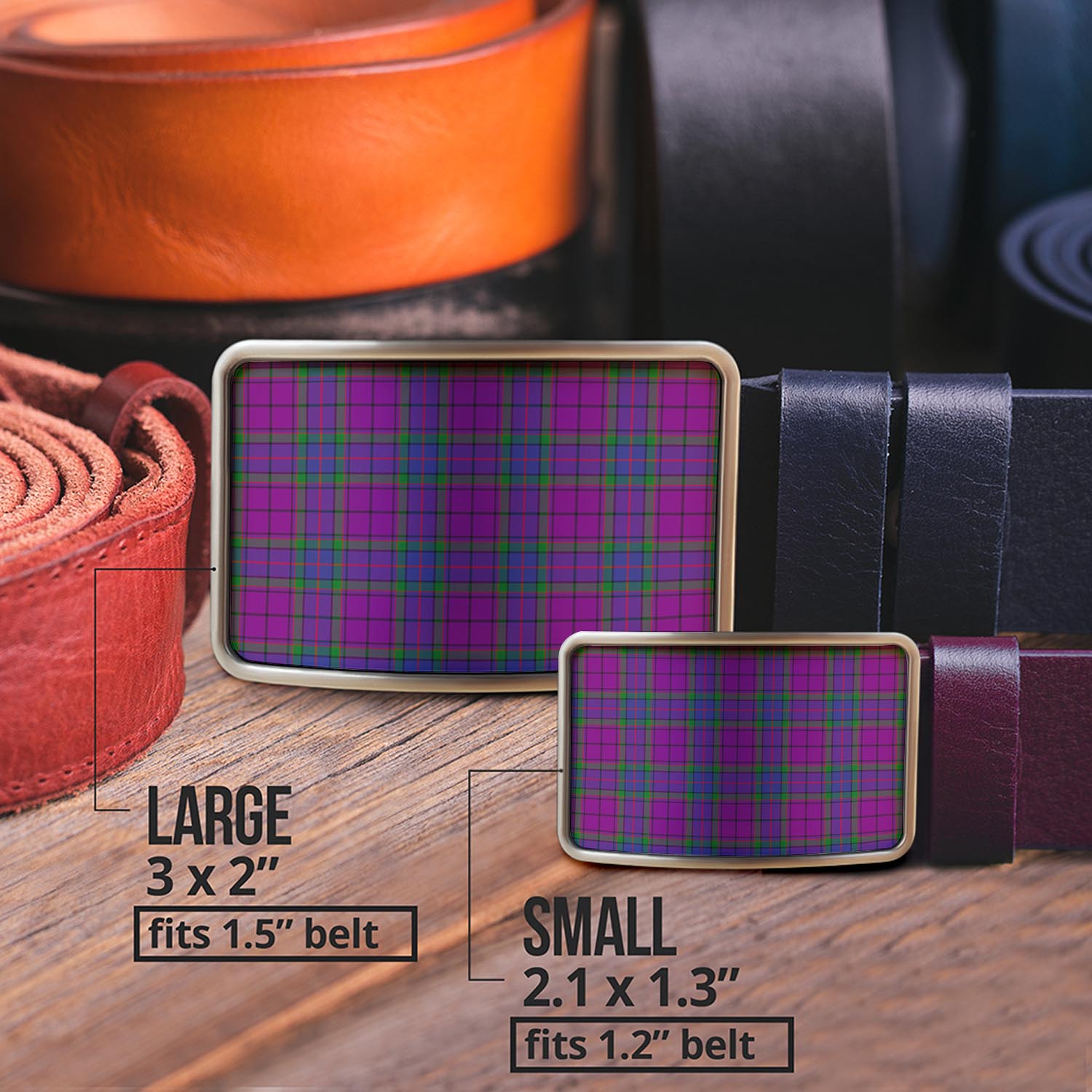 Wardlaw Modern Tartan Belt Buckles - Tartan Vibes Clothing