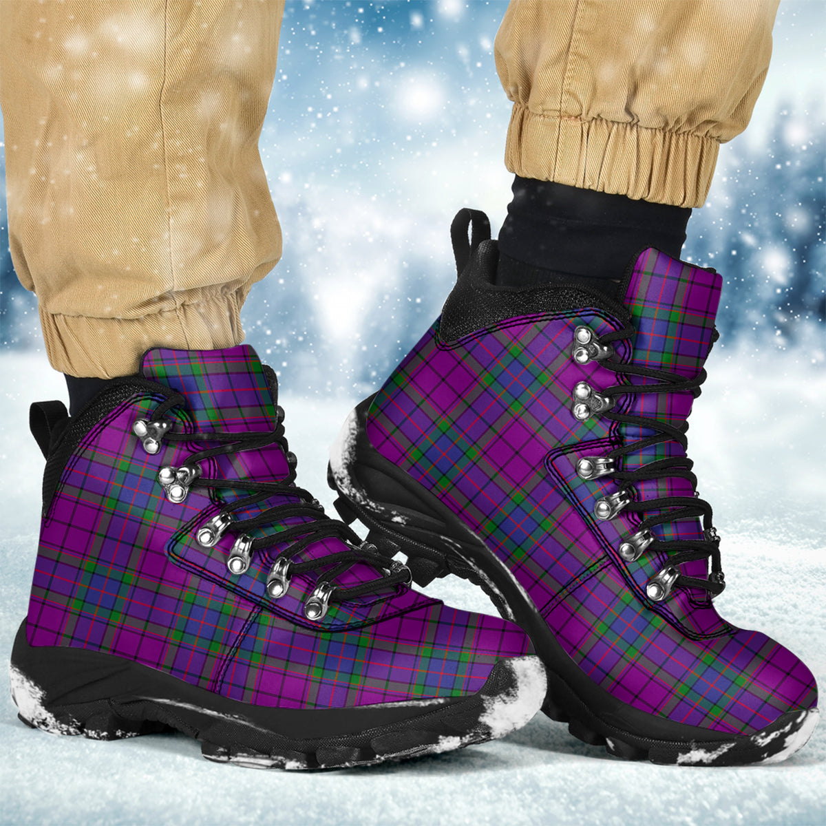 Wardlaw Modern Tartan Alpine Boots - Tartanvibesclothing