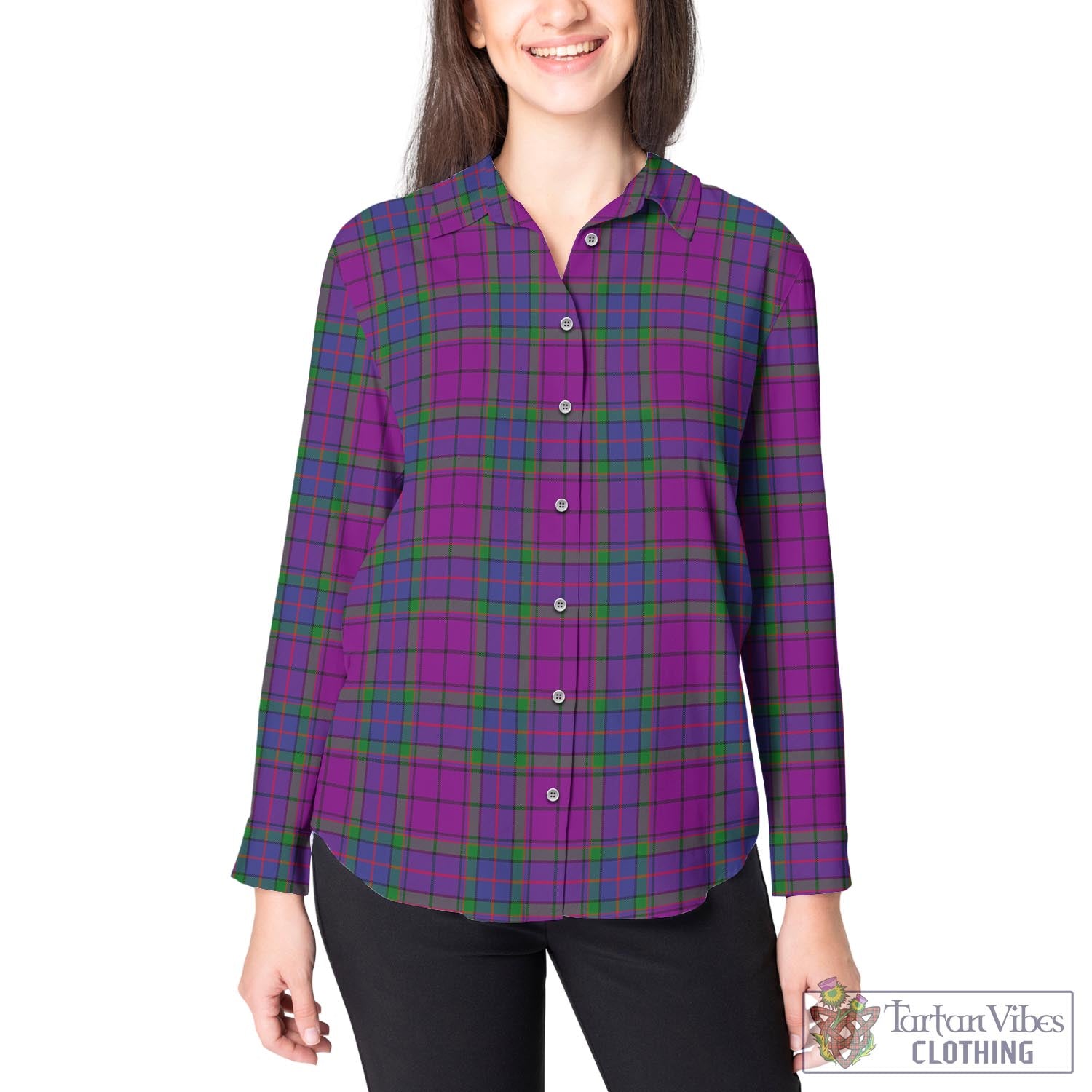 Wardlaw Modern Tartan Womens Casual Shirt