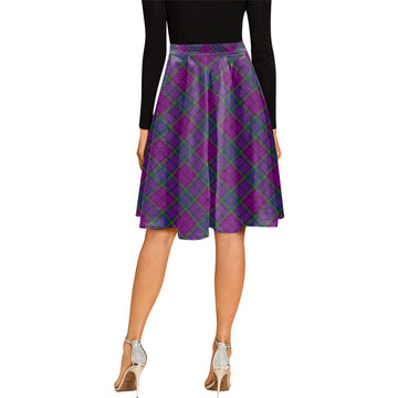 Wardlaw Modern Tartan Melete Pleated Midi Skirt