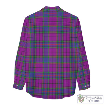 Wardlaw Modern Tartan Women's Casual Shirt with Family Crest