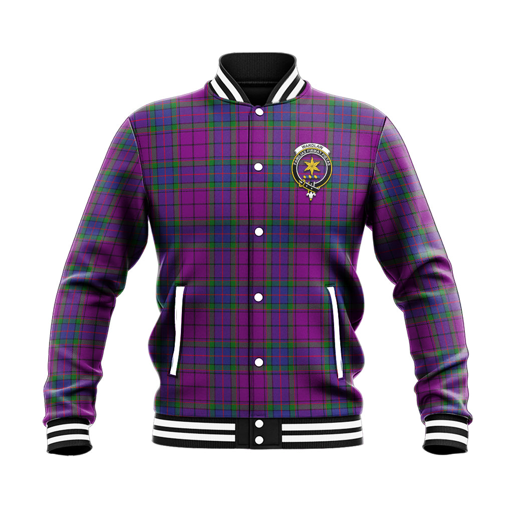 Wardlaw Modern Tartan Baseball Jacket with Family Crest - Tartan Vibes Clothing