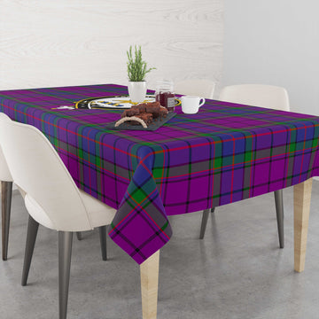 Wardlaw Modern Tartan Tablecloth with Family Crest