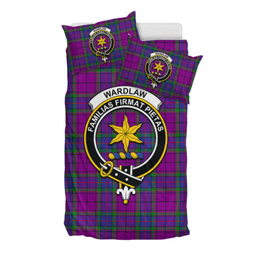 Wardlaw Modern Tartan Bedding Set with Family Crest