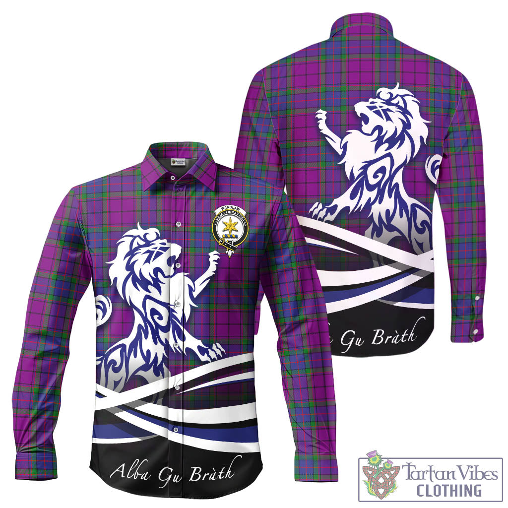 wardlaw-modern-tartan-long-sleeve-button-up-shirt-with-alba-gu-brath-regal-lion-emblem