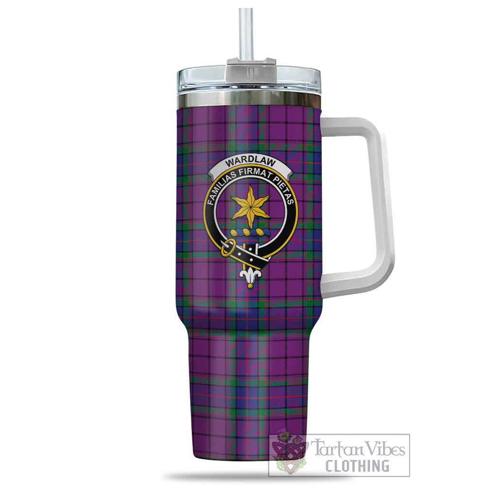 Tartan Vibes Clothing Wardlaw Modern Tartan and Family Crest Tumbler with Handle