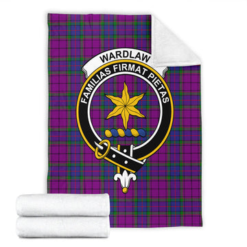 Wardlaw Modern Tartan Blanket with Family Crest