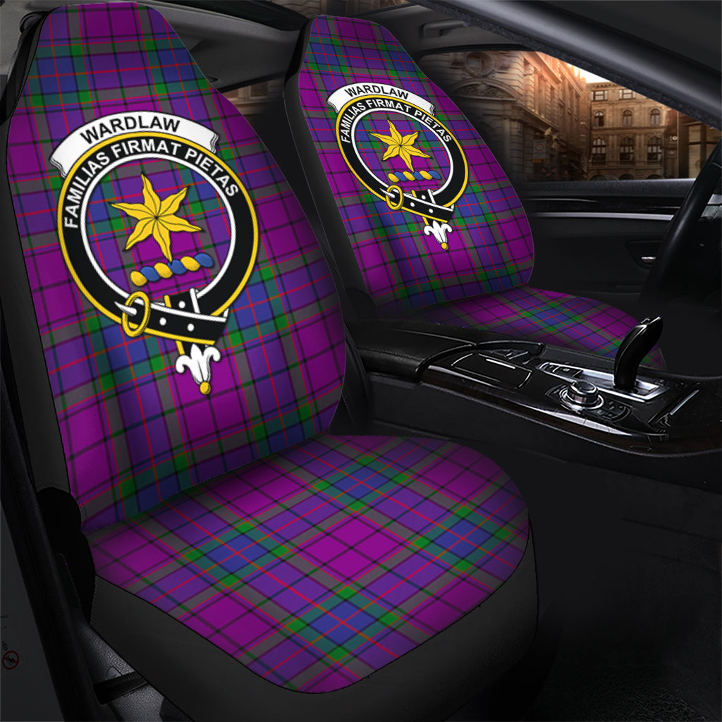 Wardlaw Modern Tartan Car Seat Cover with Family Crest - Tartanvibesclothing