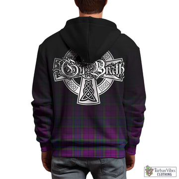 Wardlaw Modern Tartan Hoodie Featuring Alba Gu Brath Family Crest Celtic Inspired