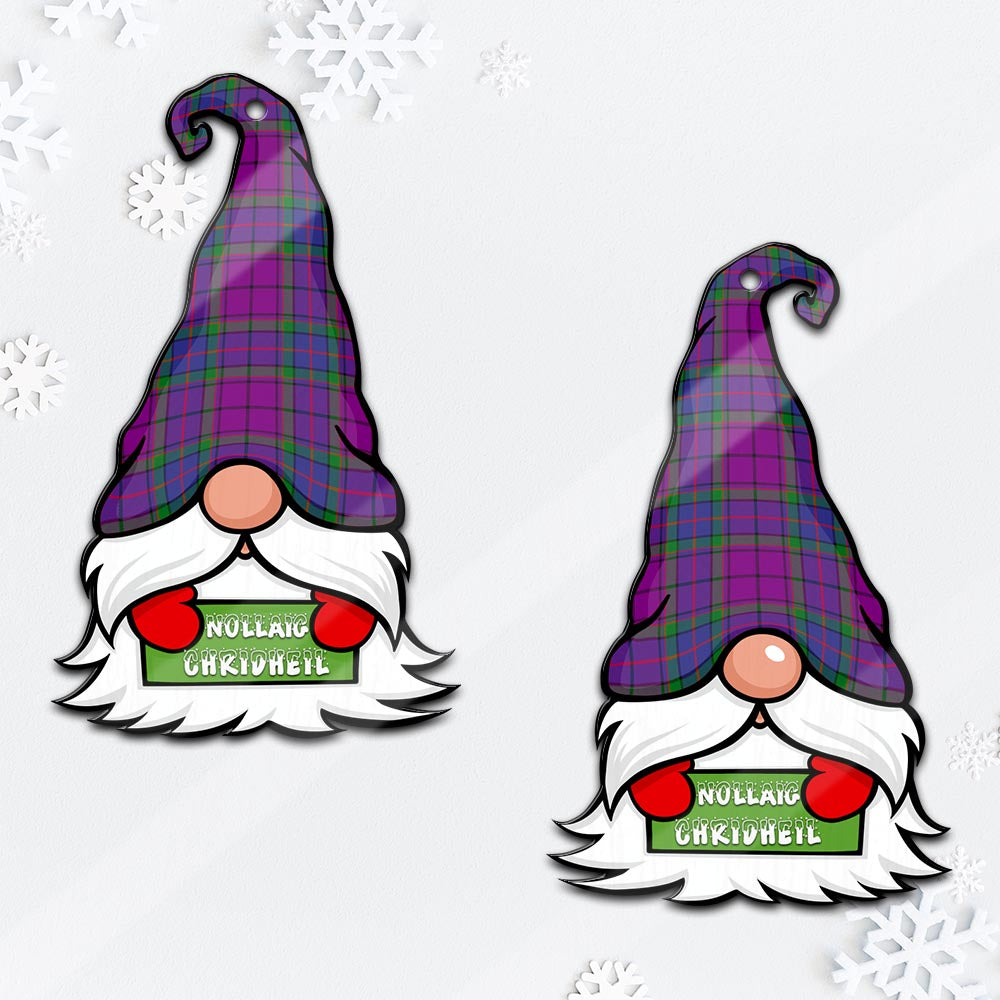 Wardlaw Modern Gnome Christmas Ornament with His Tartan Christmas Hat - Tartan Vibes Clothing