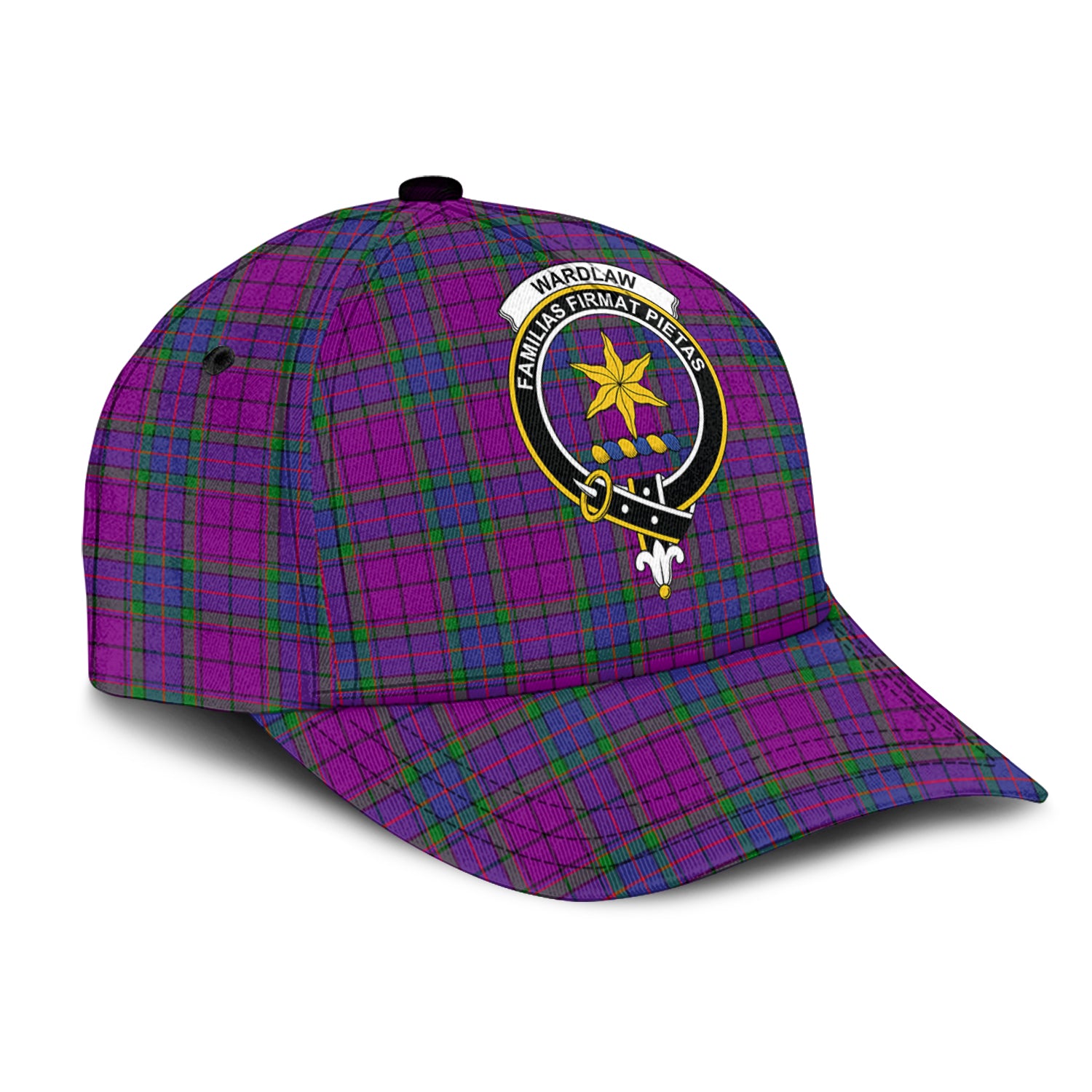 Wardlaw Modern Tartan Classic Cap with Family Crest - Tartan Vibes Clothing