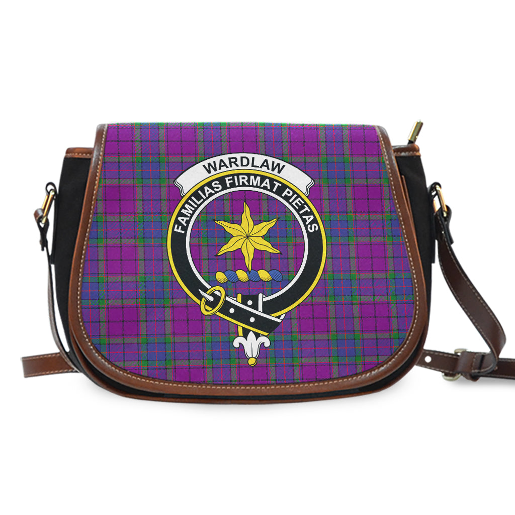 Wardlaw Modern Tartan Saddle Bag with Family Crest - Tartan Vibes Clothing