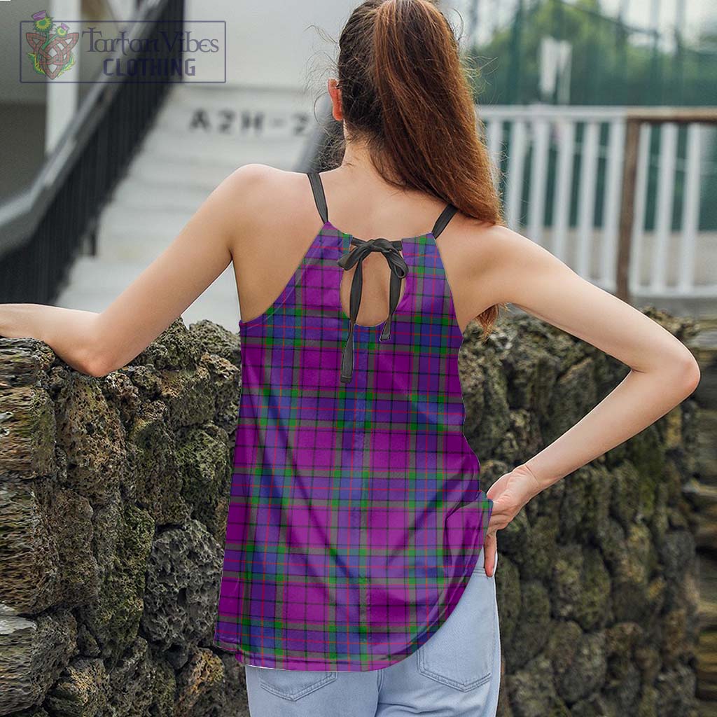 Tartan Vibes Clothing Wardlaw Modern Tartan Loose Halter Neck Camisole