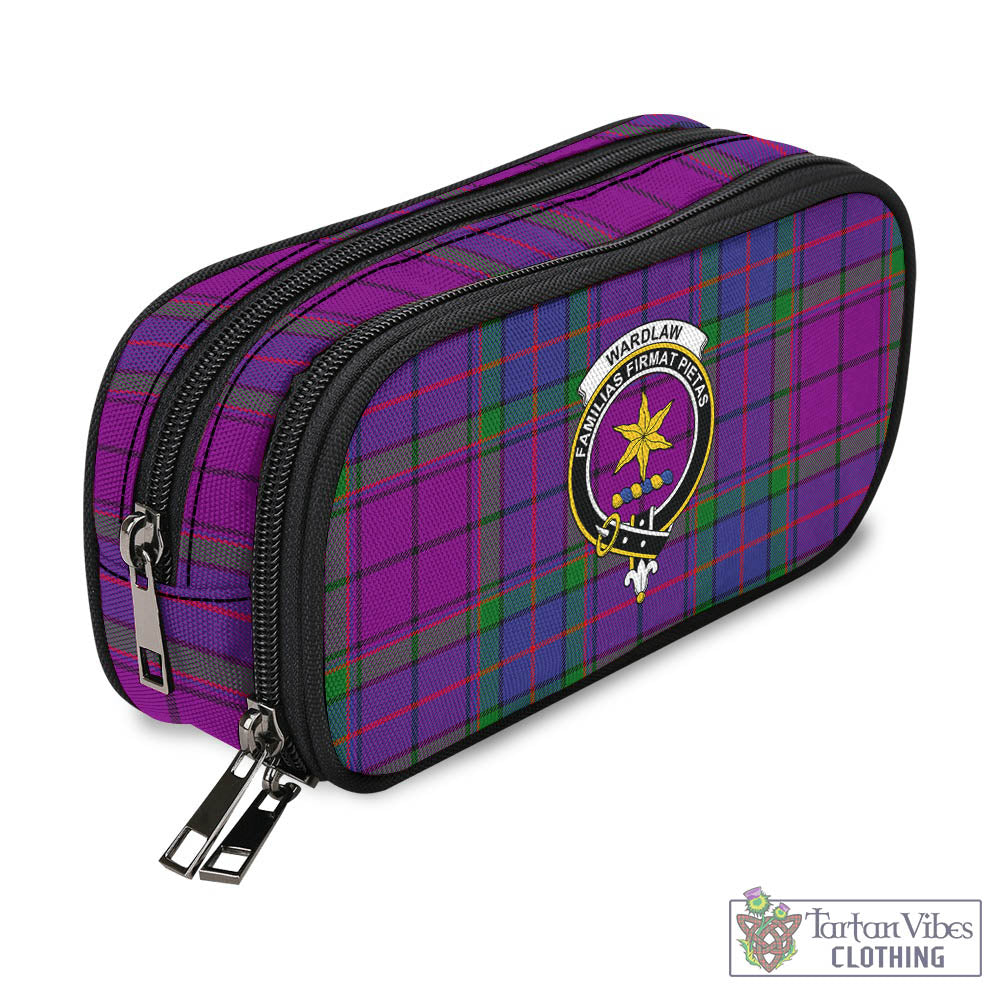 Tartan Vibes Clothing Wardlaw Modern Tartan Pen and Pencil Case with Family Crest