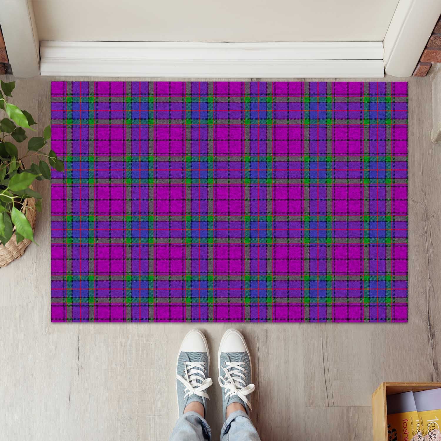 Wardlaw Modern Tartan Door Mat - Tartanvibesclothing Shop