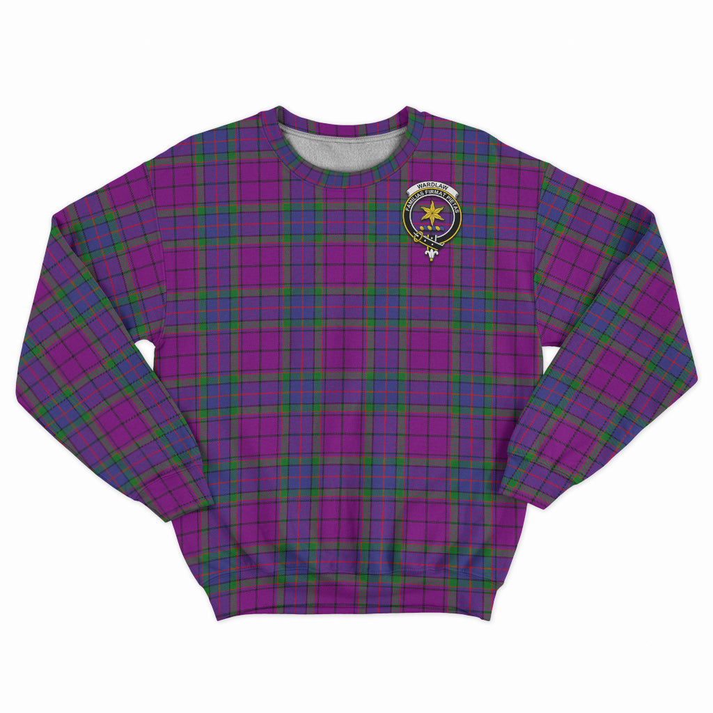 Wardlaw Modern Tartan Sweatshirt with Family Crest - Tartan Vibes Clothing